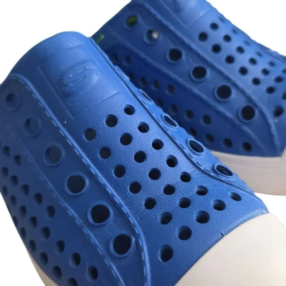 Skechers Boys Size 12 Blue Lime Green Perforated Water Shoes
